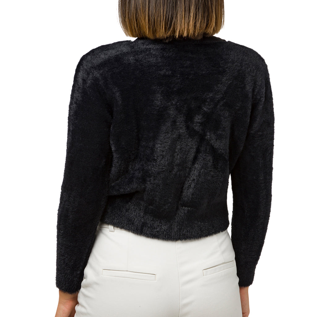 Cardigan donna nero con bottoni Swish Jeans