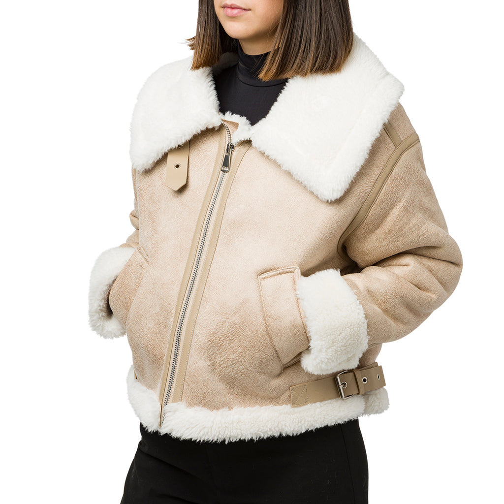 Giubbotto montone beige da donna  Swish Jeans