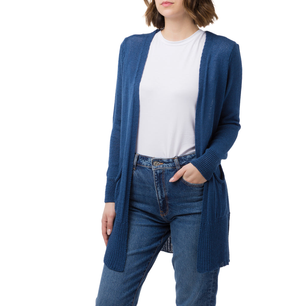 Cardigan blu da Donna con tasche Swish jeans