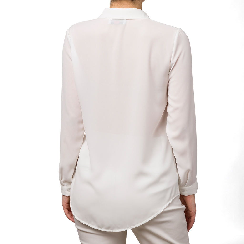 Camicia da donna bianca velata Swish Jeans