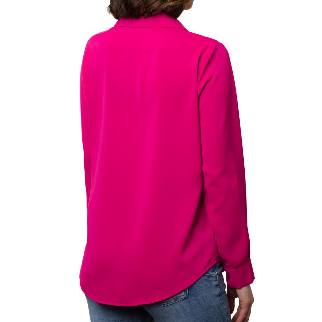 Camicia da donna fucsia in tessuto velato Swish Jeans