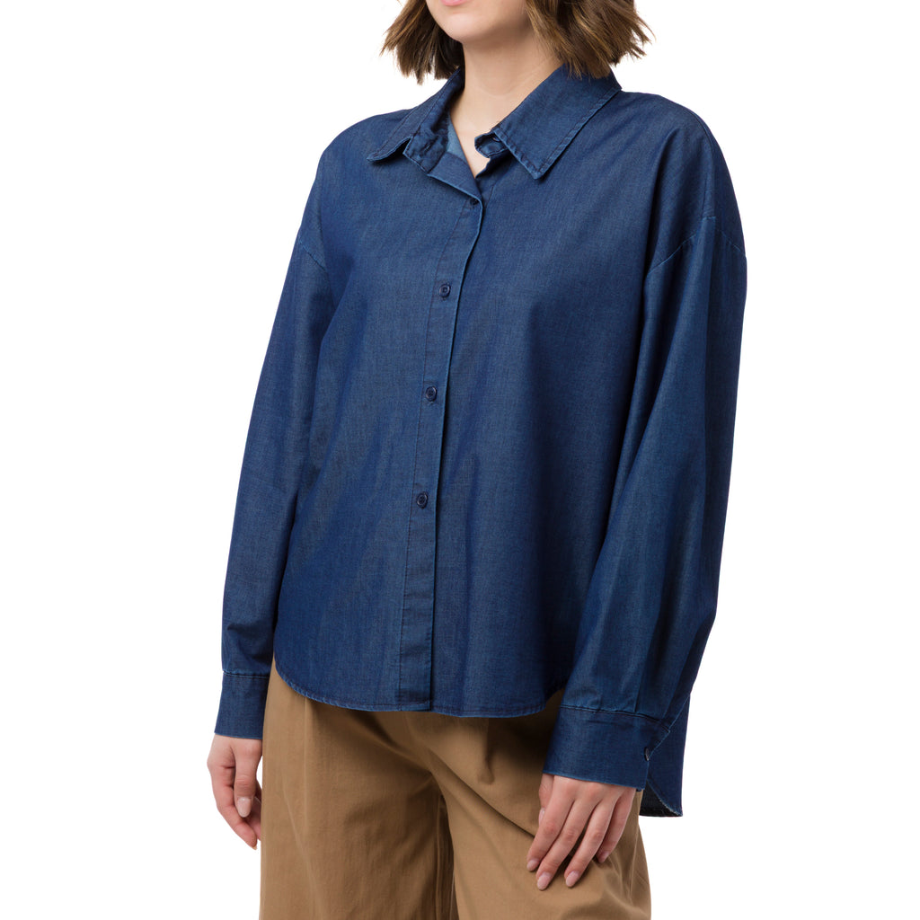 Camicia Blu jeans da Donna in cotone Swish Jeans
