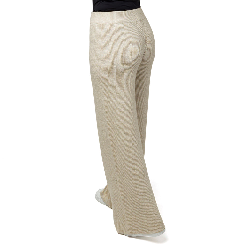 Pantaloni morbidi a costine beige da donna Swish Jeans