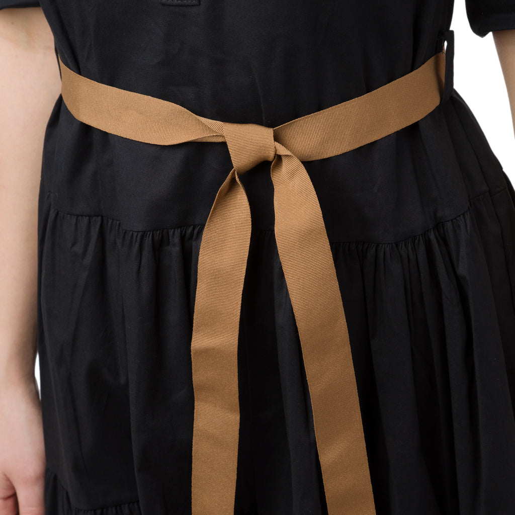 Abito da Donna Nero con cintura marrone Swish Jeans