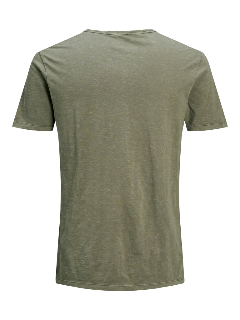 T-shirt da uomo verde militare in cotone Jack & Jones