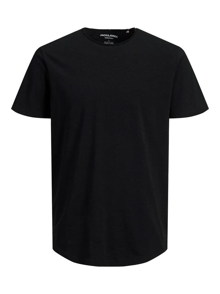 T-shirt da uomo nera in cotone Jack & Jones