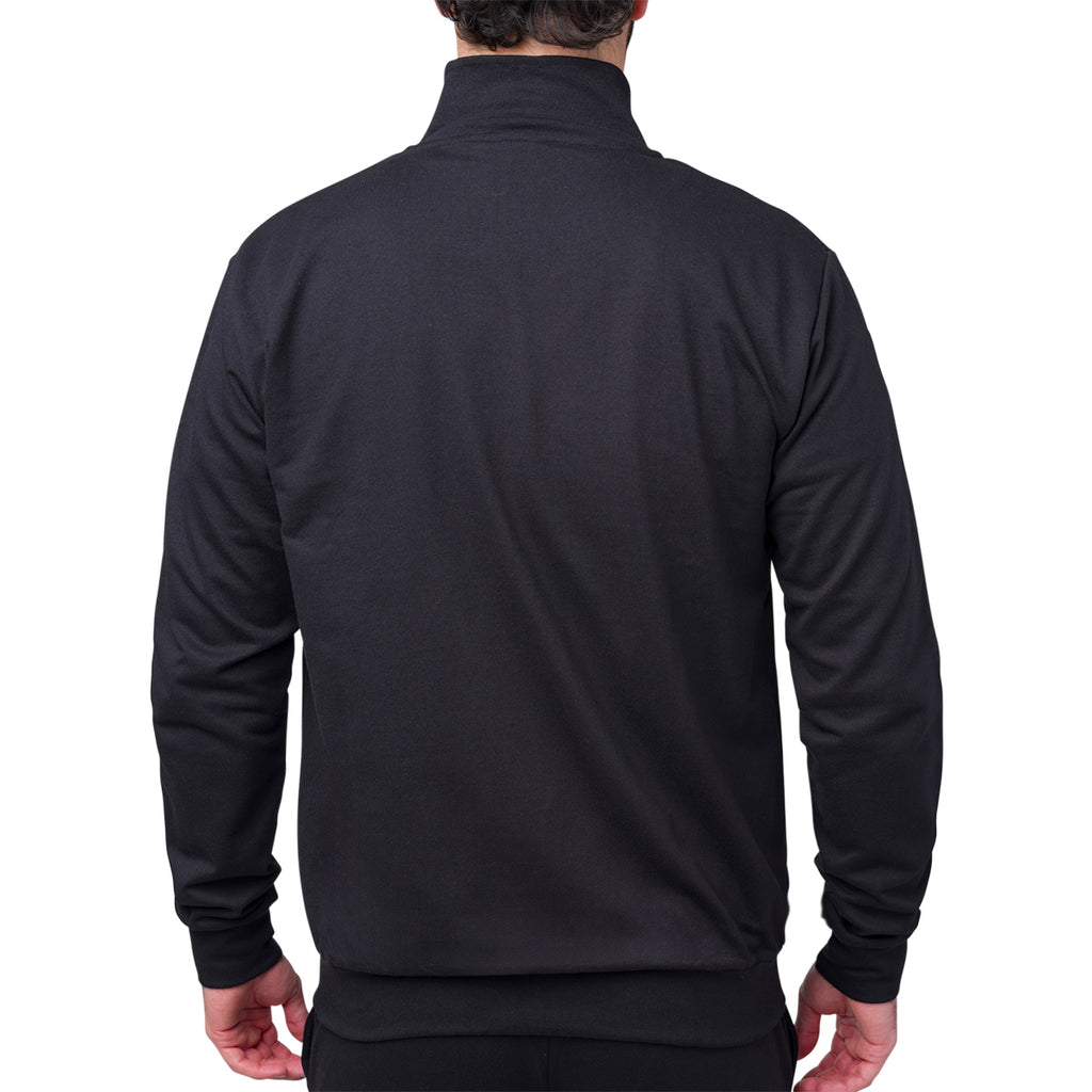 Pigiama invernale da uomo nero e blu con logo Inter