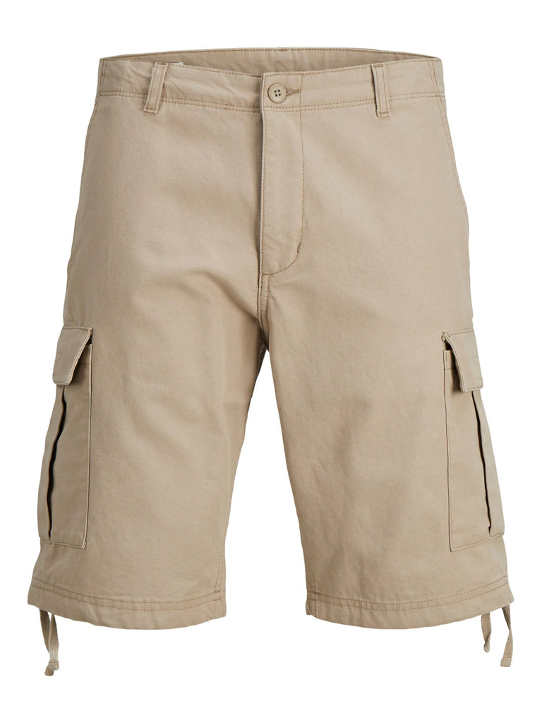 Pantaloncini corti cargo da uomo beige con tasche Jack&Jones
