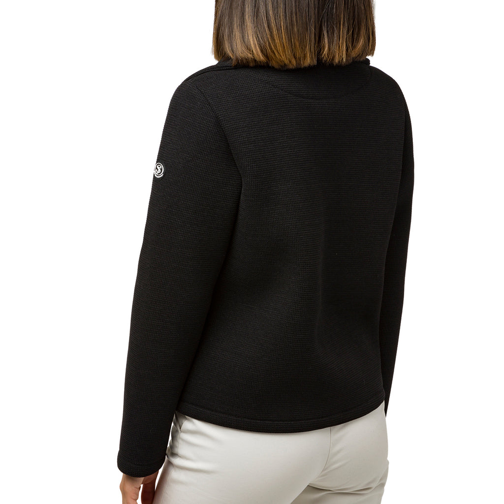 Giacca doppiopetto nera da donna con bottoni Swish Jeans