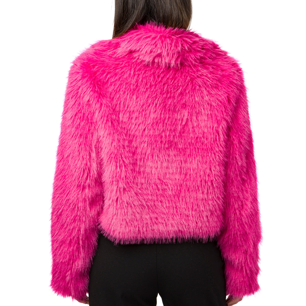 Giacca pelliccia sintetica fucsia Swish Jeans