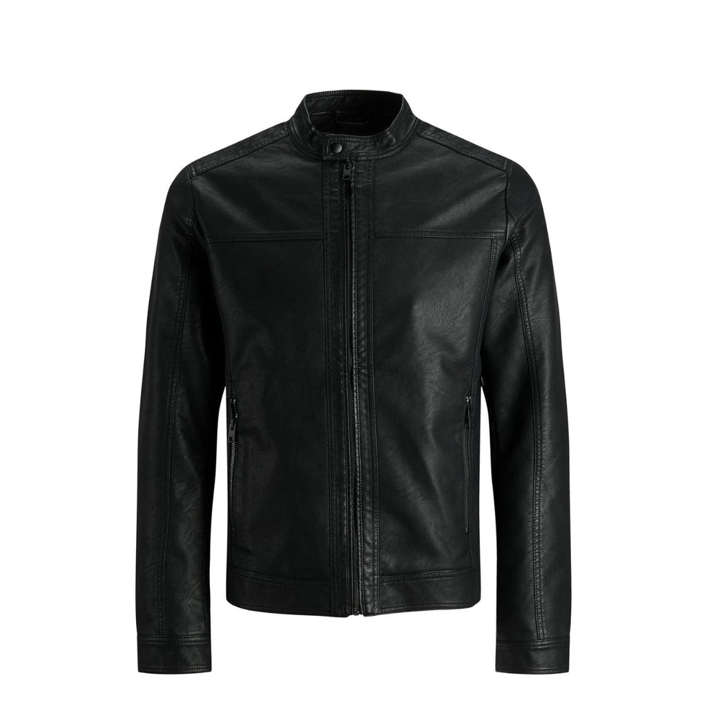 Giacca in similpelle da uomo nera Jack & Jones
