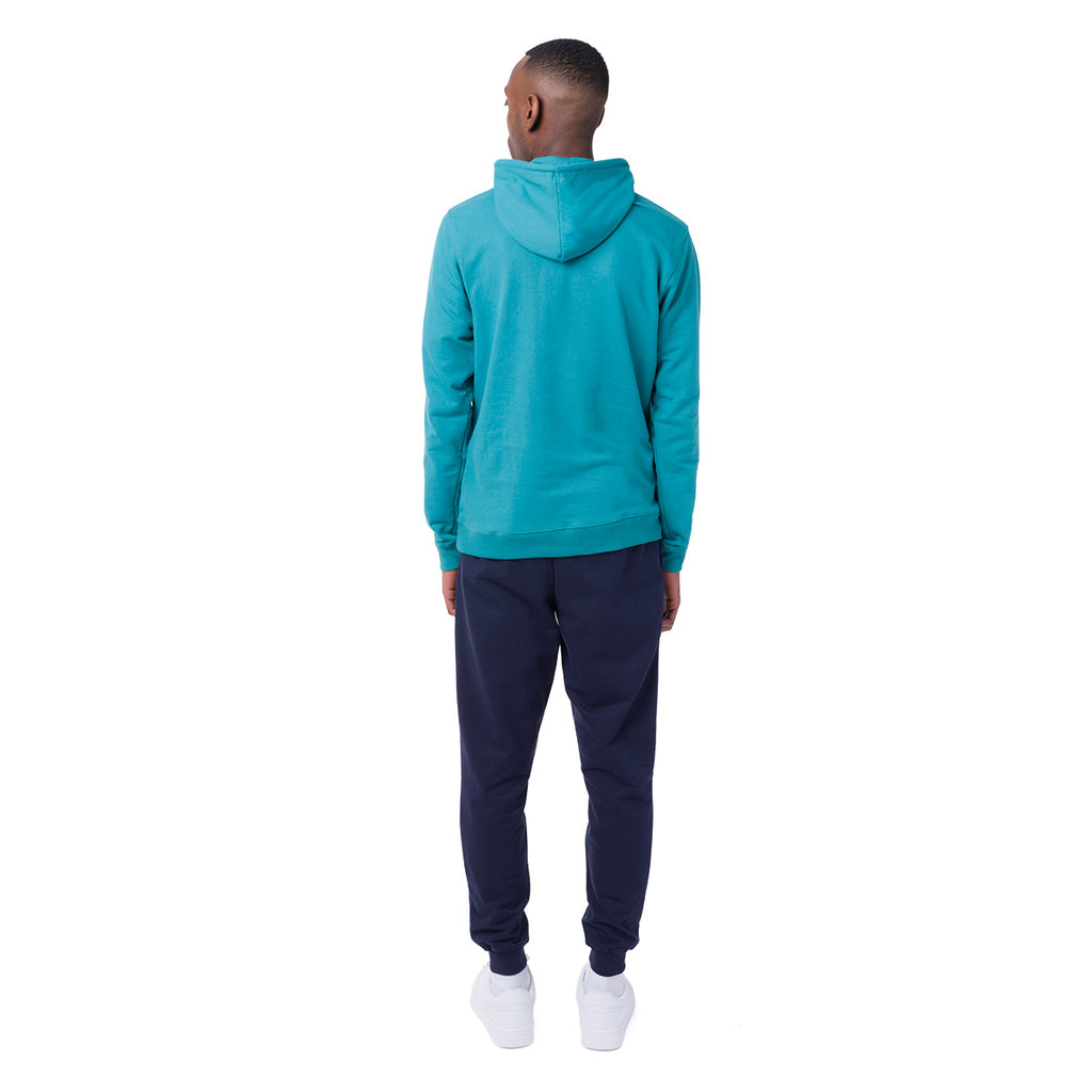 Tuta da Uomo con Felpa Verde Acqua e Pantaloni Jogger Blu Lonsdale