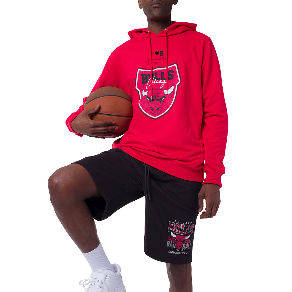 Pantaloncini corti Sportivi da Uomo neri con stampa Chicago Bulls e Zach Lavine NBA