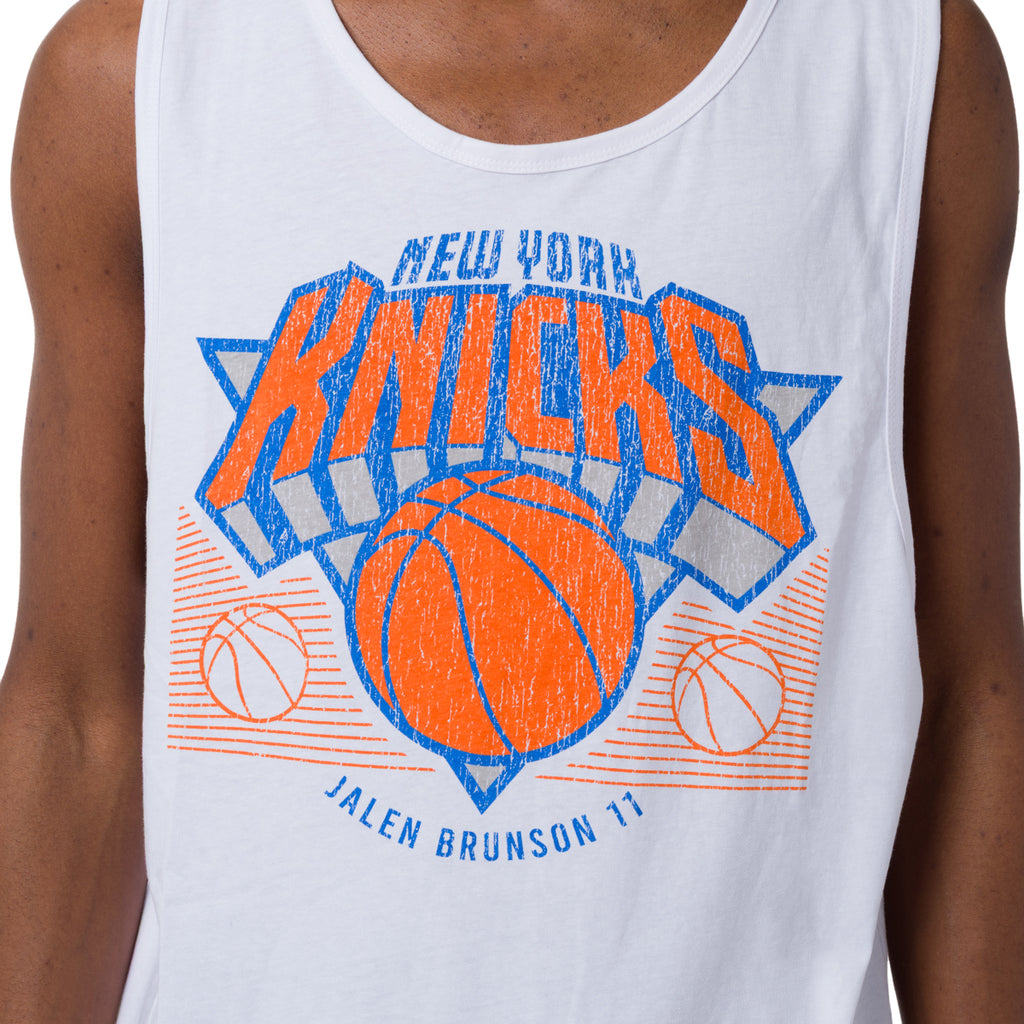 Canotta bianca da Uomo in Cotone squadra New York Knicks NBA
