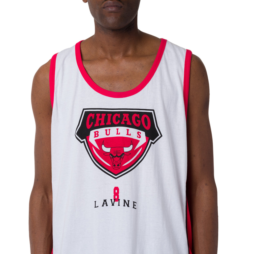 Canotta sportiva da Uomo in Cotone bianca Chicago Bulls NBA