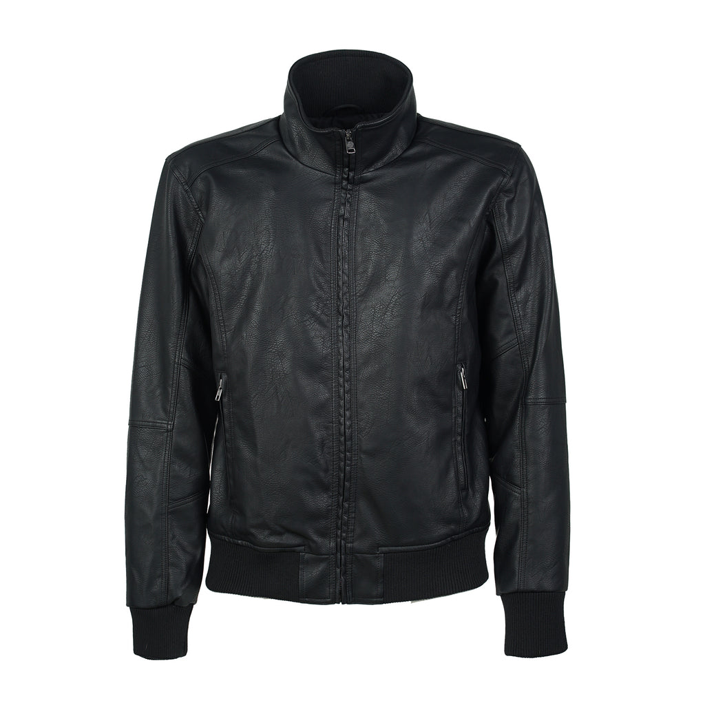 Giubbotto nero da Uomo in similpelle Statham