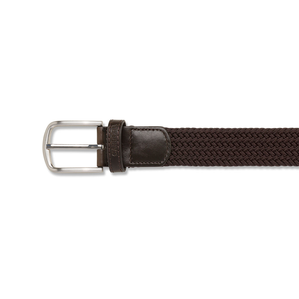 Cintura da uomo Carrera Jeans in tessuto marrone effetto intrecciato