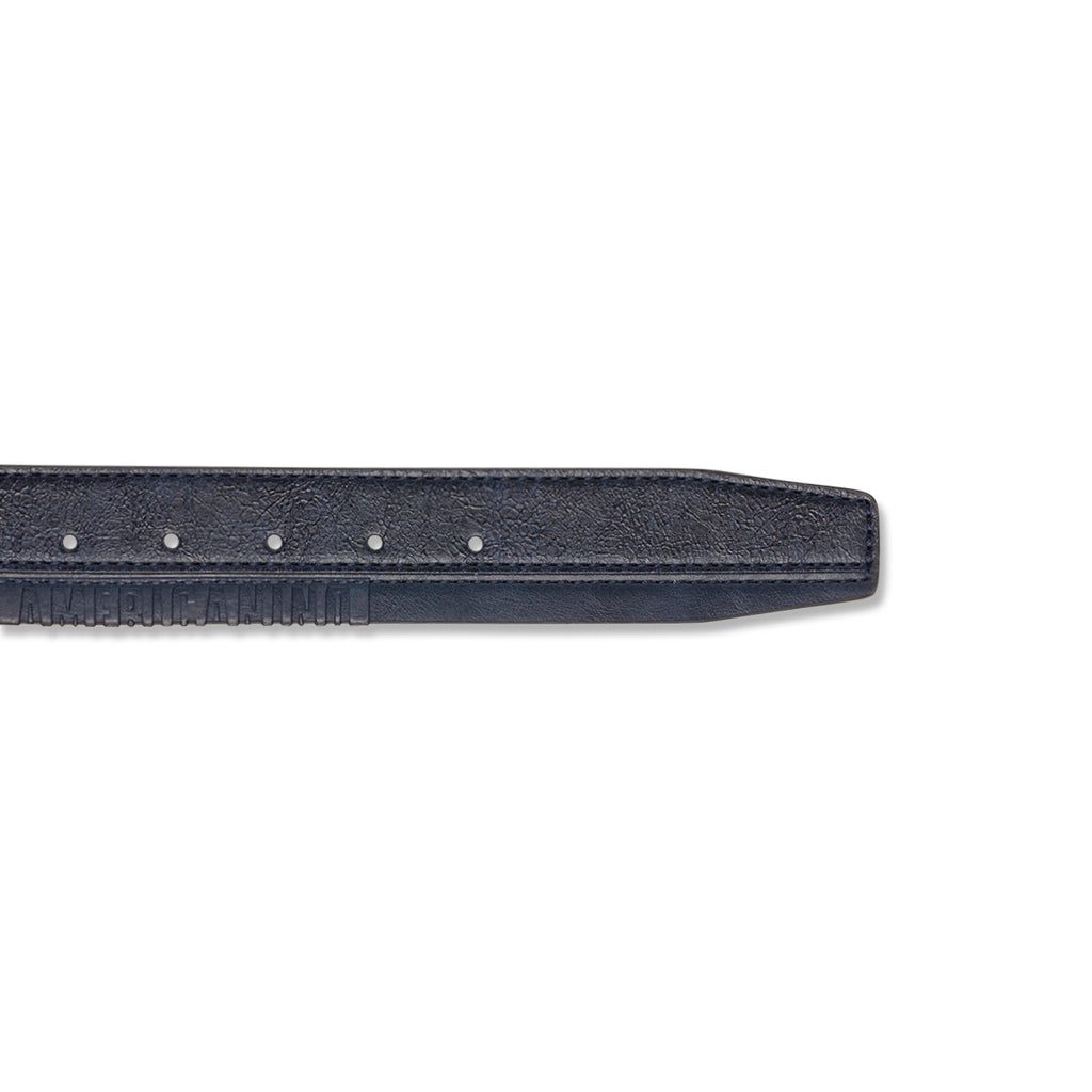Cintura da Uomo Blu con Fibbia Rettangolare Americanino