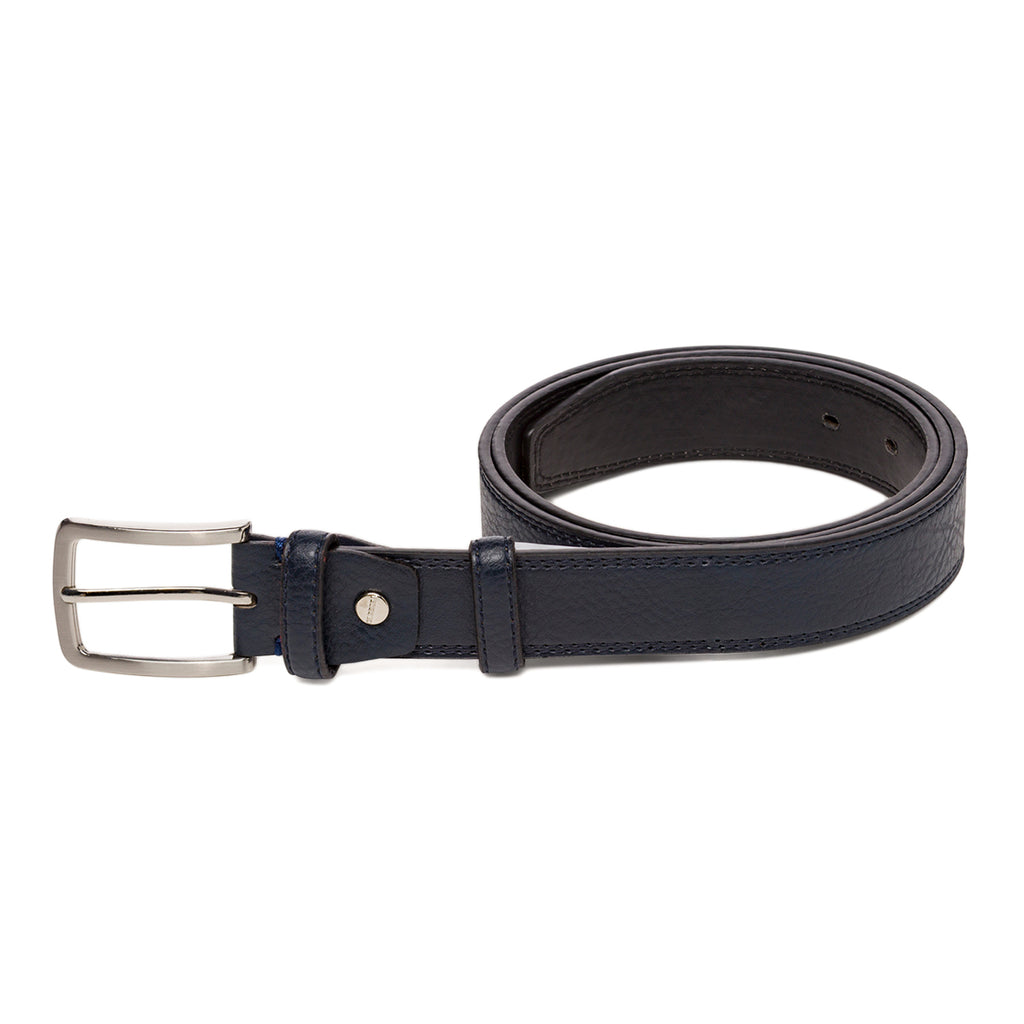 Cintura da Uomo Blu con Fibbia in Metallo Carrera