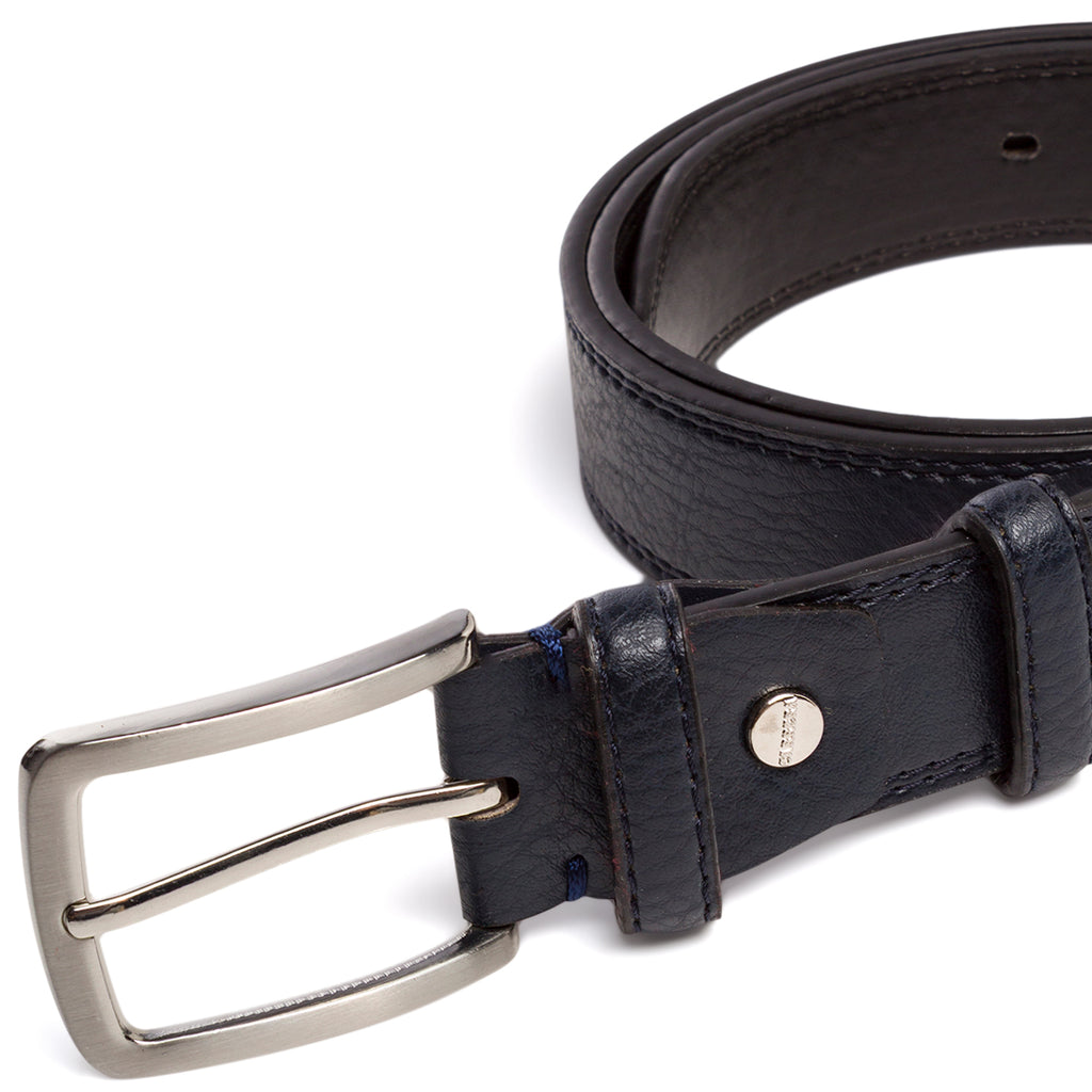 Cintura da Uomo Blu con Fibbia in Metallo Carrera