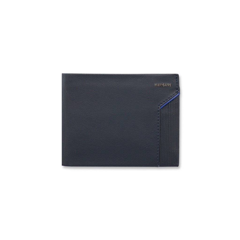 Portafoglio blu da Uomo con logo Navigare
