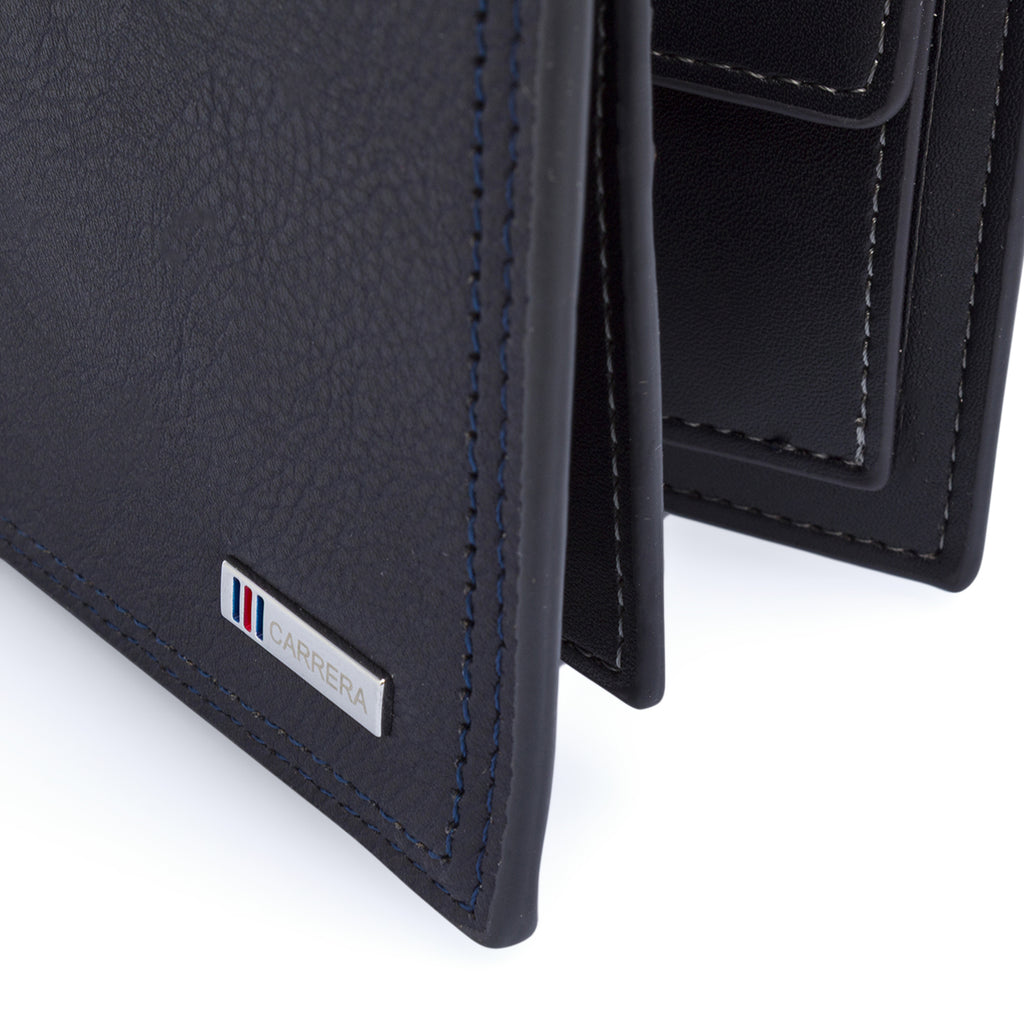 Portafoglio da uomo blu Carrera Jeans con portamonete