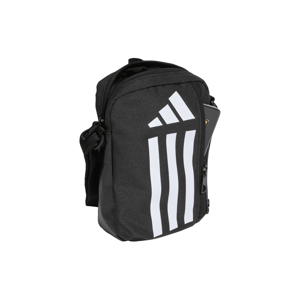 Borsa a tracolla Essentials Training nera con logo frontale adidas