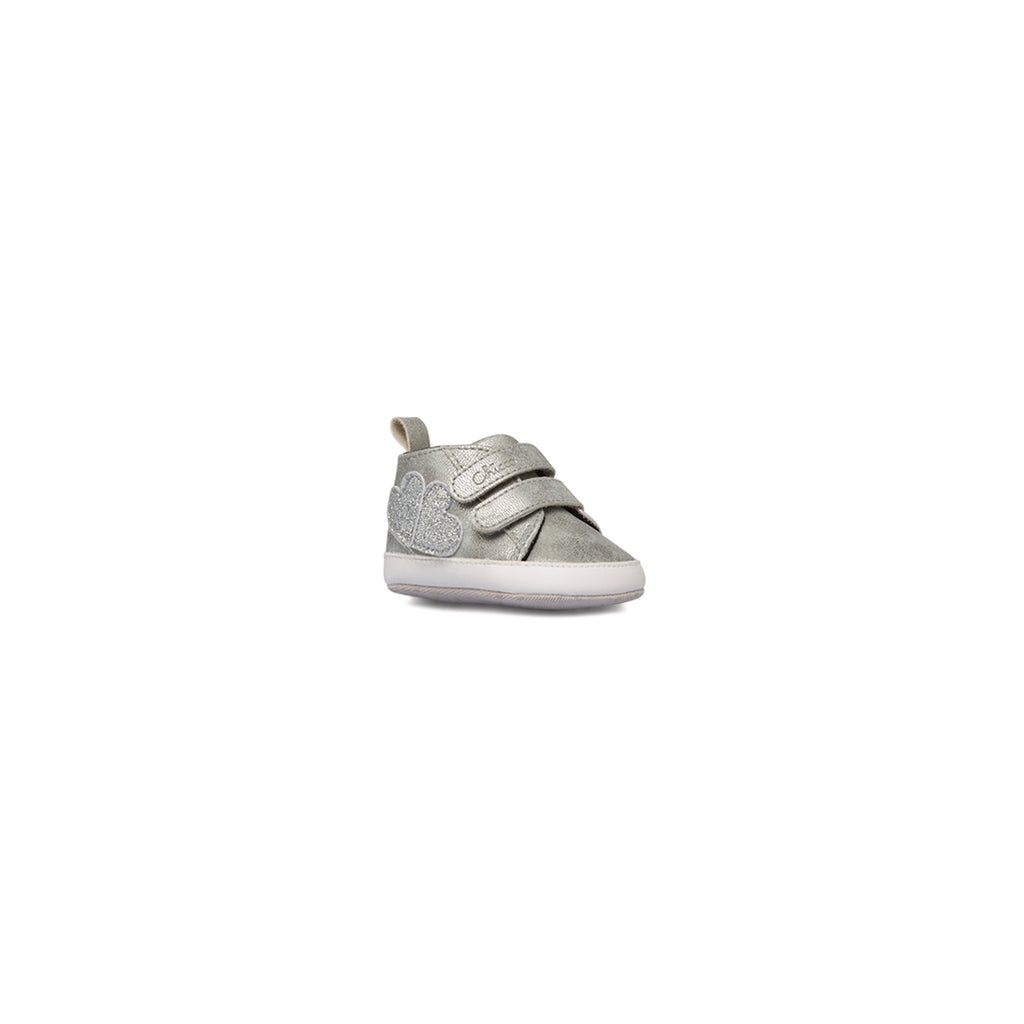 Sneakers alte argento da bambina primi passi Chicco