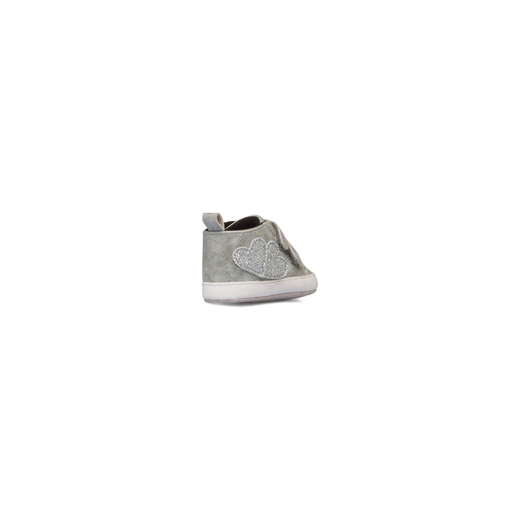 Sneakers alte argento da bambina primi passi Chicco