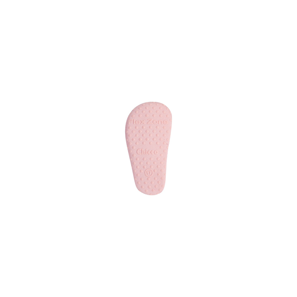 Ballerina primi passi bambina rosa con glitter e fiori Chicco