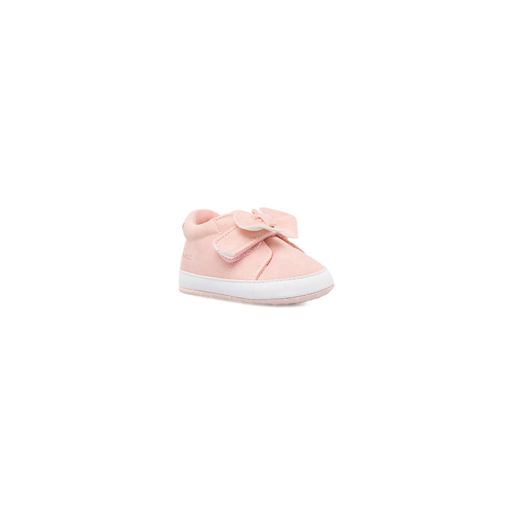 Scarpe in tessuto Rosa Primi Passi Bambina con fiocco Chicco