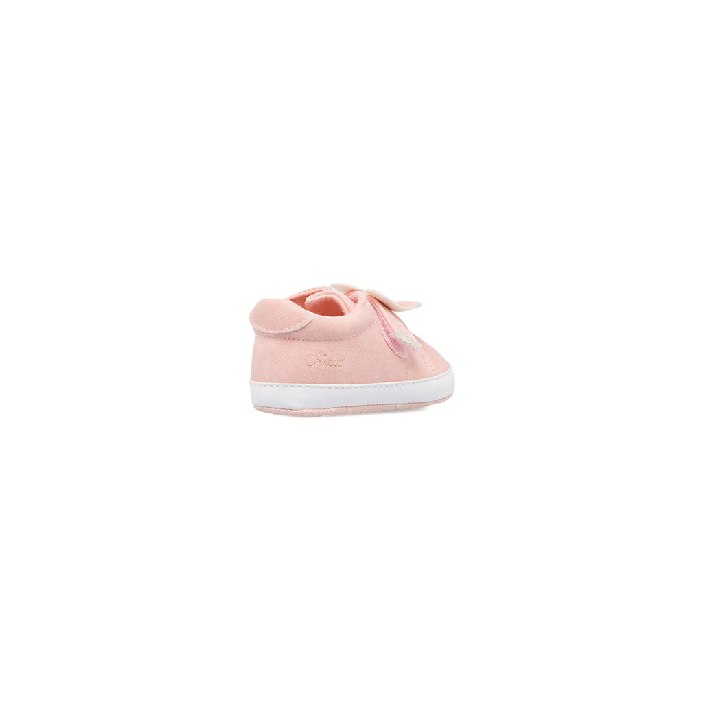 Scarpe in tessuto Rosa Primi Passi Bambina con fiocco Chicco