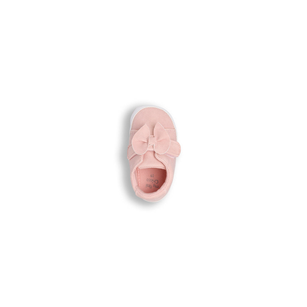 Scarpe in tessuto Rosa Primi Passi Bambina con fiocco Chicco