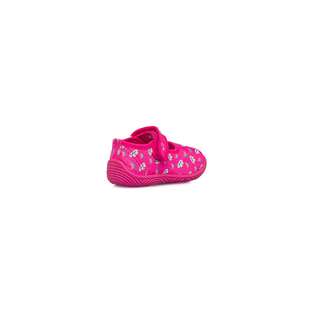 Ballerine bambina primi passi fucsia con stampe Chicco Telly