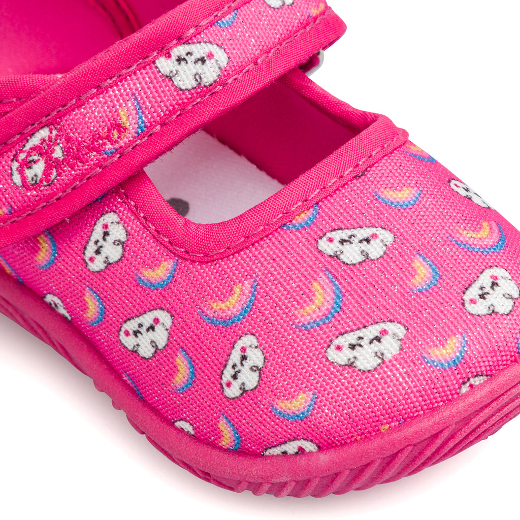 Ballerine bambina primi passi fucsia con stampe Chicco Telly