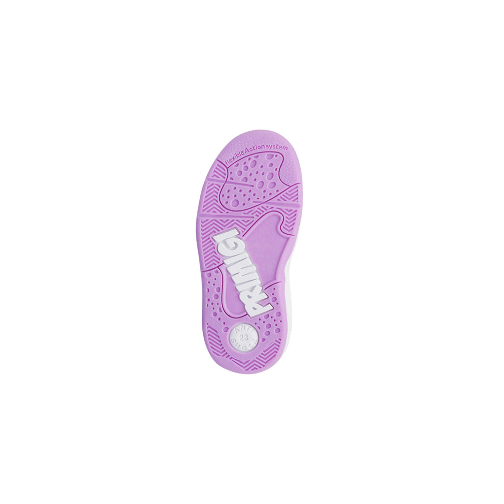 Sneakers primi passi bambina rosa metallizzato con logo Primigi