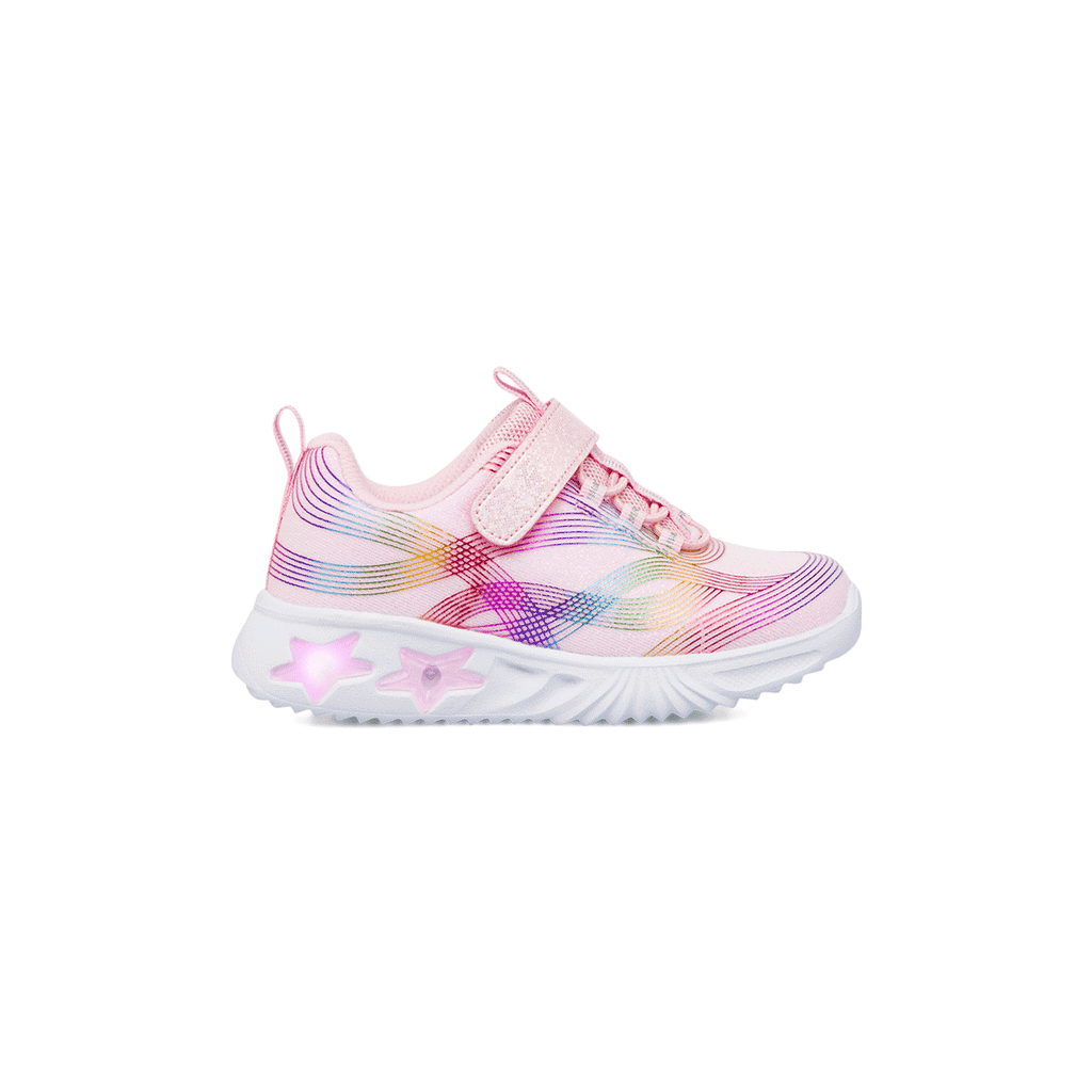 Sneakers da bambina rosa con luci nella suola Le scarpe di Alice