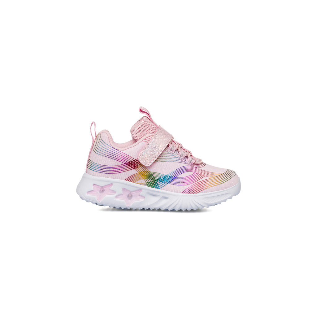 Sneakers da bambina rosa con luci nella suola Le scarpe di Alice