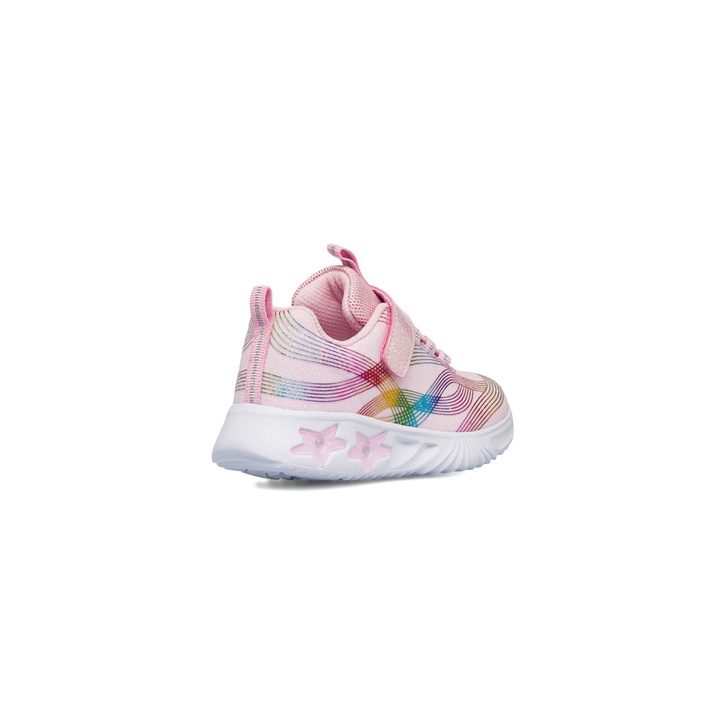 Sneakers da bambina rosa con luci nella suola Le scarpe di Alice