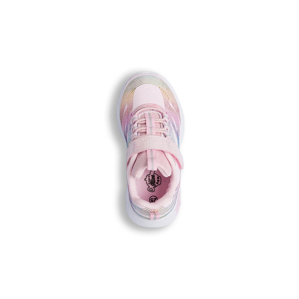 Sneakers da bambina rosa con luci nella suola Le scarpe di Alice