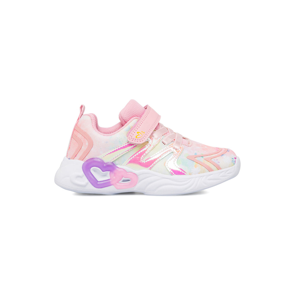 Sneakers da bambina rosa con dettagli multicolore Le scarpe di Alice