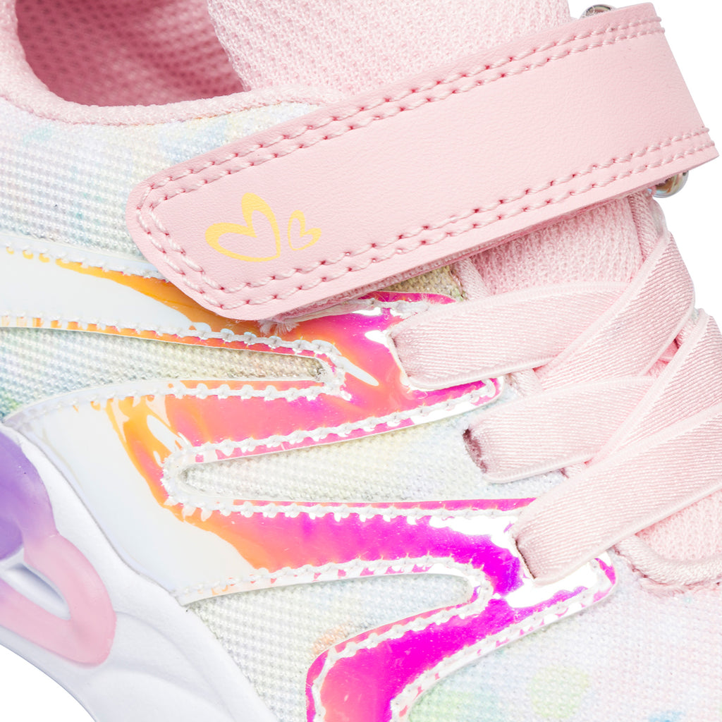 Sneakers da bambina rosa con dettagli multicolore Le scarpe di Alice