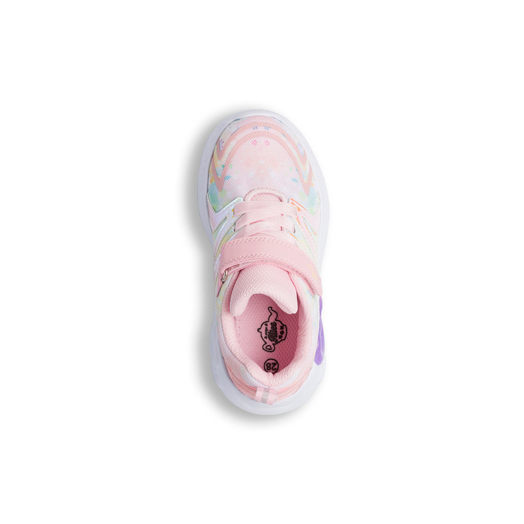Sneakers da bambina rosa con dettagli multicolore Le scarpe di Alice
