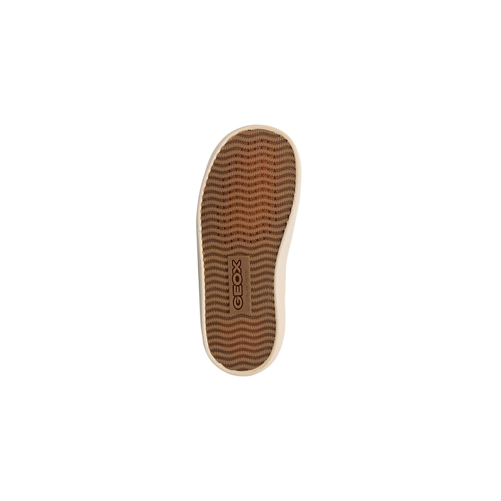 Sneakers alte traspiranti da bambina rosa con glitter Geox