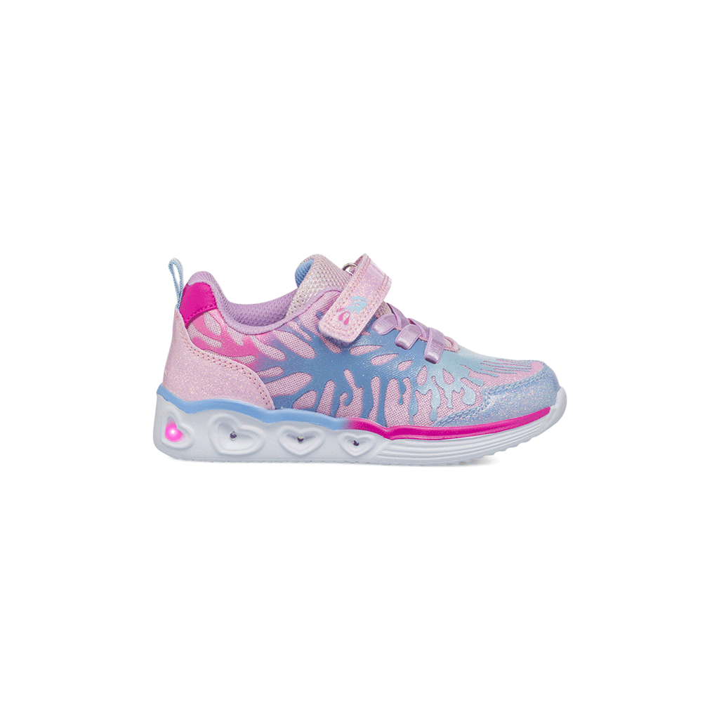 Sneakers Bambina Rosa e Azzurro con Glitter e Luci Le scarpe di Alice