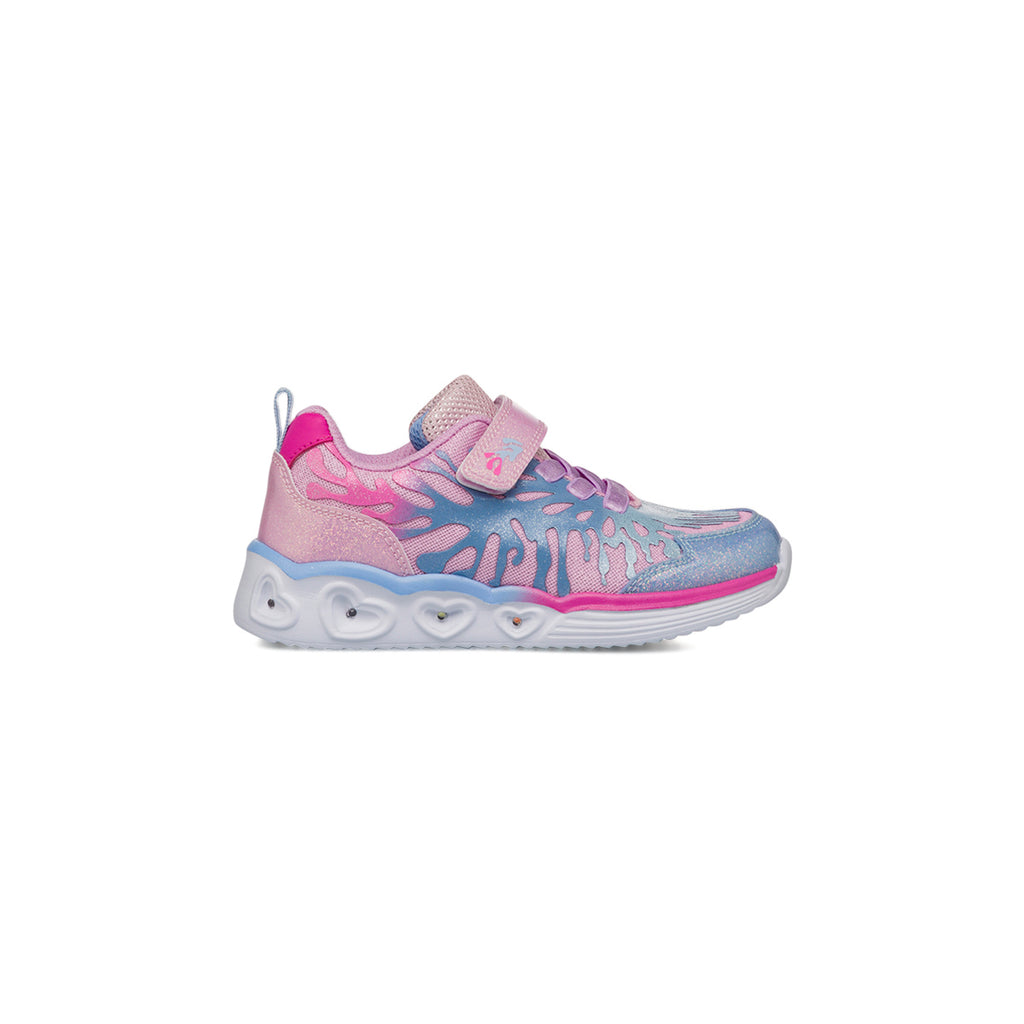 Sneakers Bambina Rosa e Azzurro con Glitter e Luci Le scarpe di Alice