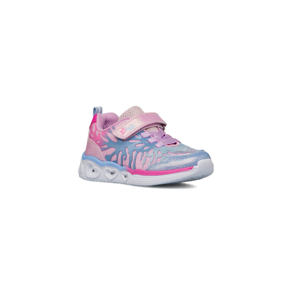 Sneakers Bambina Rosa e Azzurro con Glitter e Luci Le scarpe di Alice