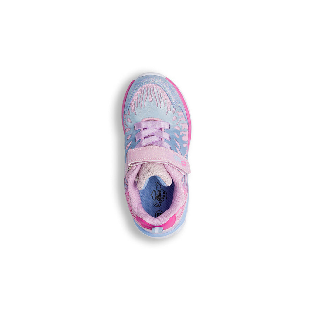 Sneakers Bambina Rosa e Azzurro con Glitter e Luci Le scarpe di Alice