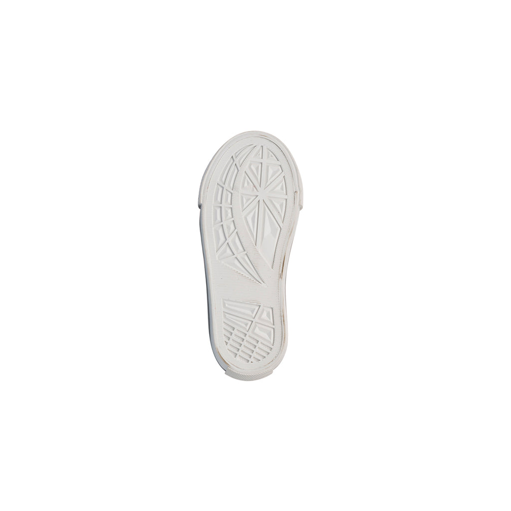 Sneakers alte bianche da Bambina Le scarpe di Alice con ricami floreali