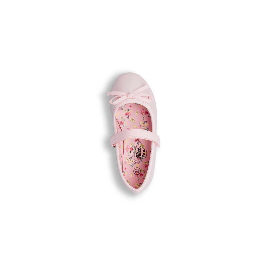 Ballerine rosa da Bambina con fiocco e cinturino Le scarpe di Alice